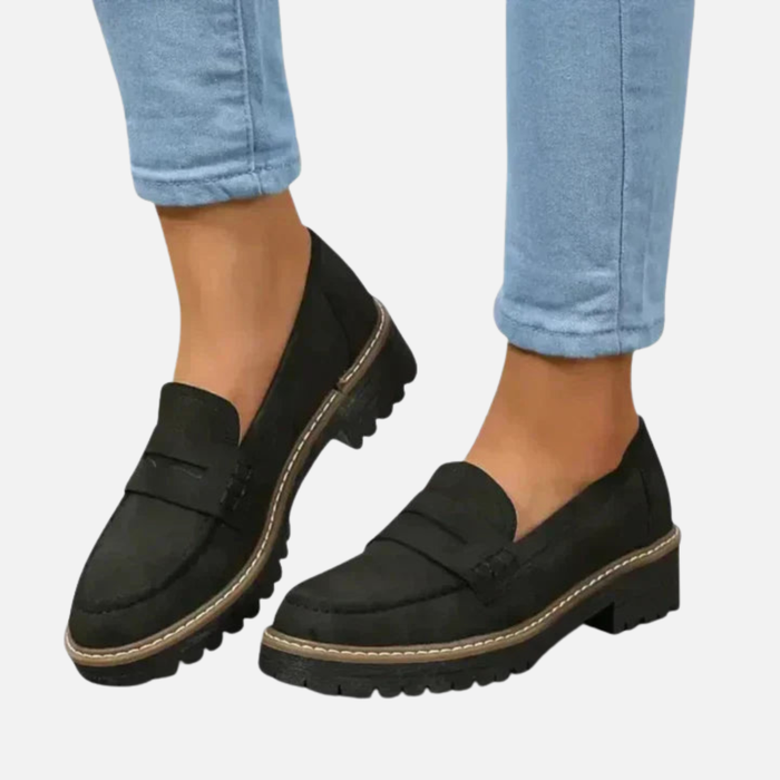 Mette | Chunky Penny Loafers til Dame, Klassisk