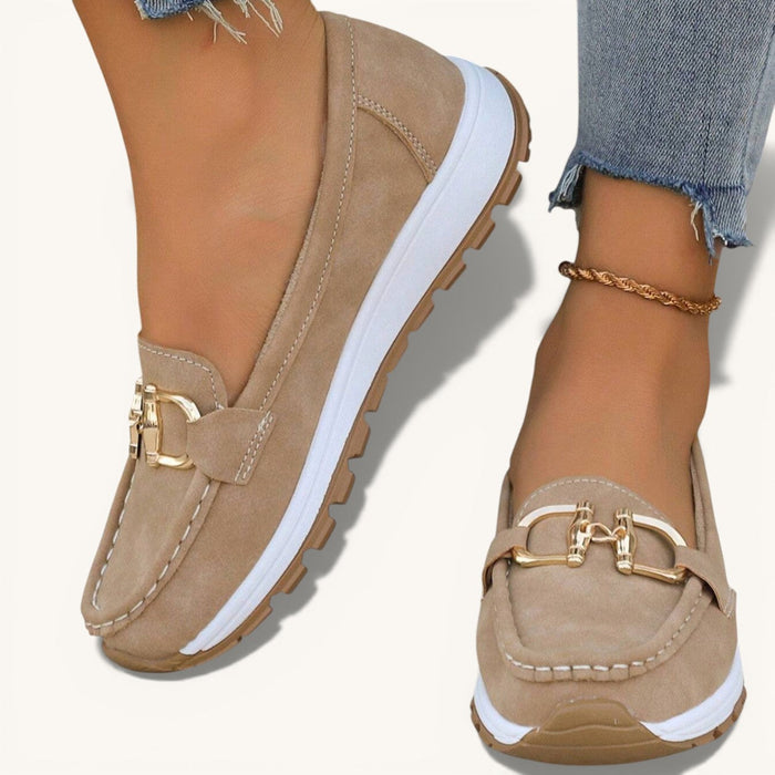 Louise | Flade loafers med spænde