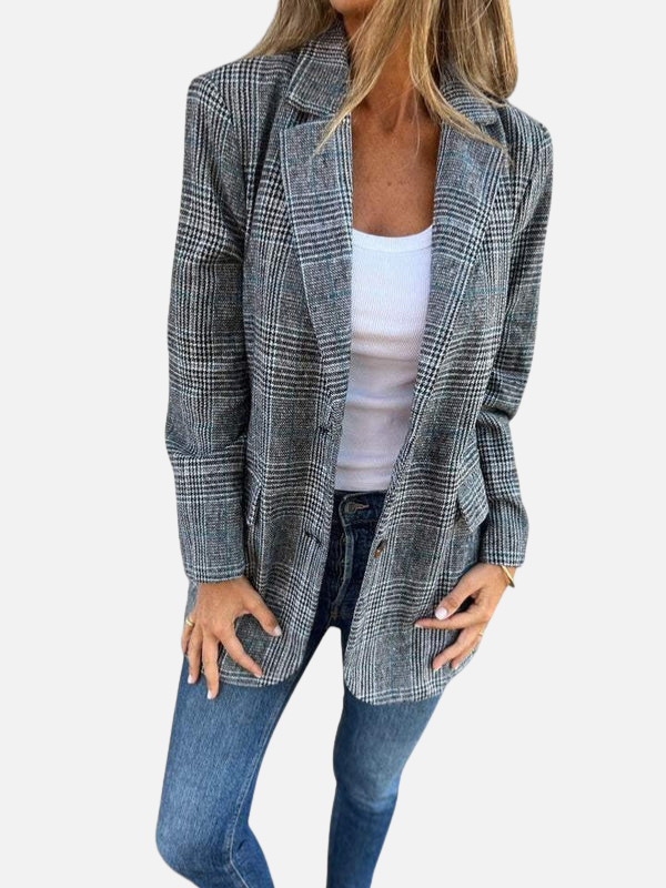 Camilla | Ternet Blazer med Revers til Dame