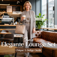 Bente | Elegant 3-Delt Sæt med Cardigan, Top og Bukser