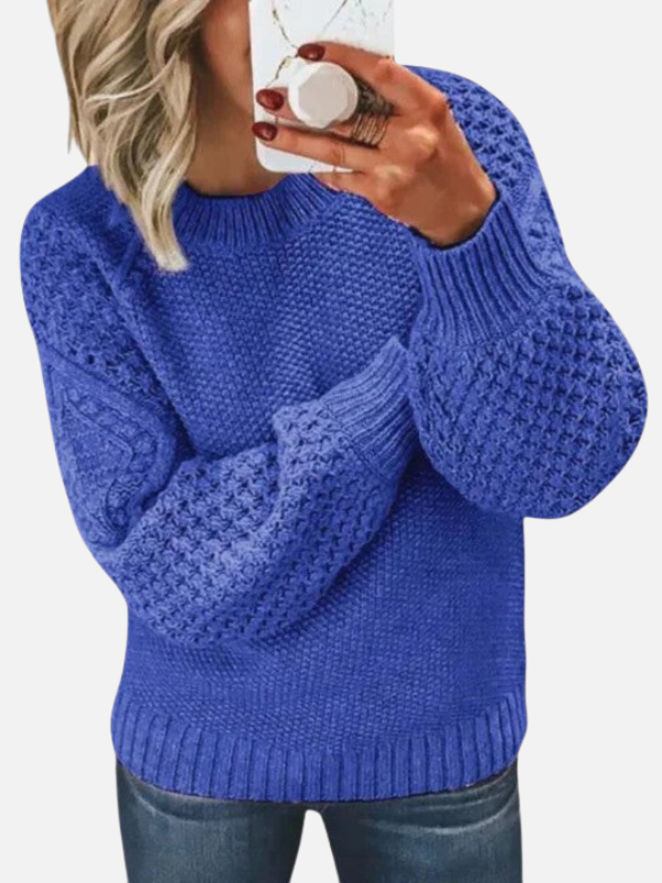 Anna | Blød Grovstrik Sweater med Rundhals