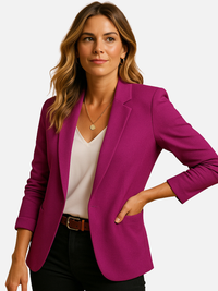 Camilla | Figursyet Blazer med Revers til Dame