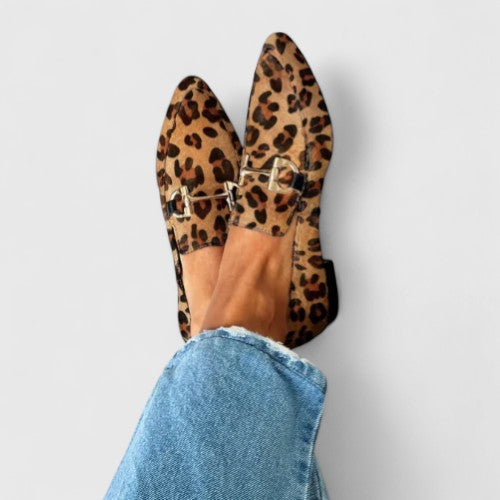 Josefine | Mokkasiner med Leopardmønster