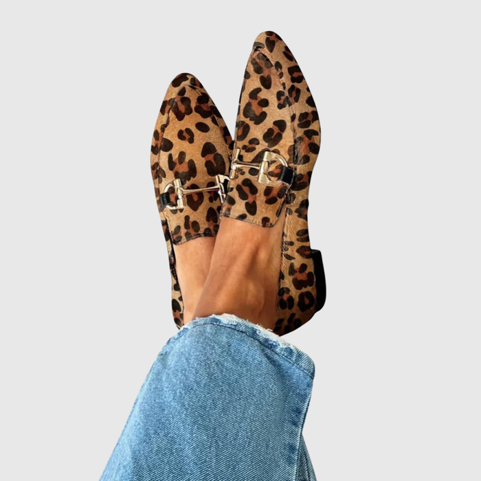 Josefine | Mokkasiner med Leopardmønster