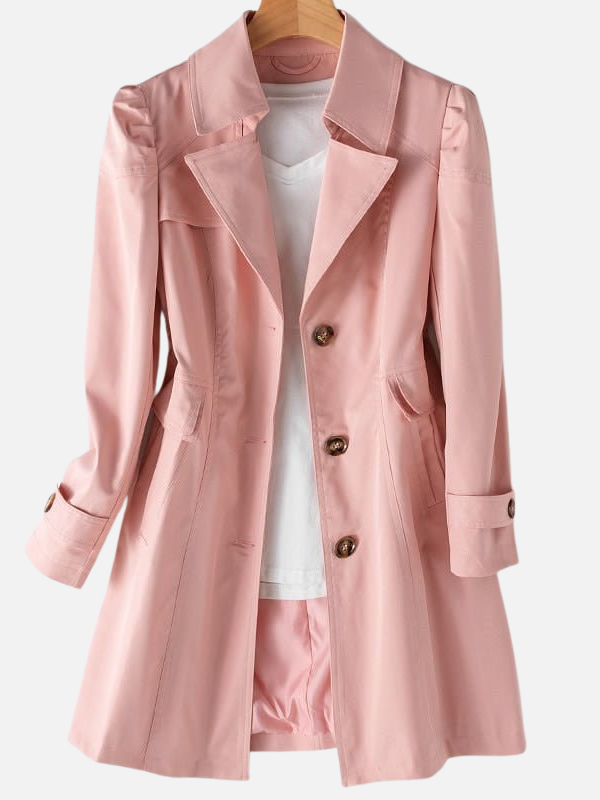 Maria | Taljeret Trenchcoat med Reverskrave – Dame
