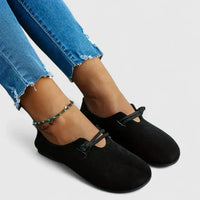 Nanna | Loafers i beige og sort