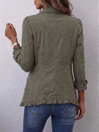 Kamberly | Boho-chic-jakke med blomsterbroderi