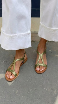 Vibeke | Elegante sommersandaler med lav hæl